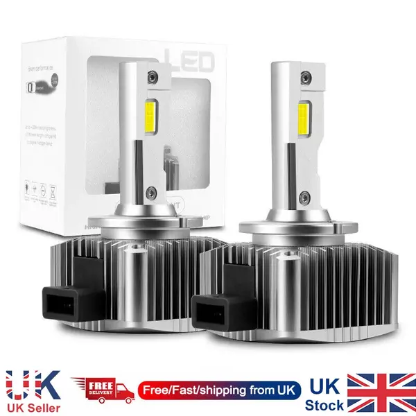 2X 180W Canbus D1S D1R LED Headlight Bulbs 1:1 HID Xenon Conversion Kit 6000K UK 2X 180W Canbus D1S D1R LED Headlight Bulbs 1:1 HID Xenon Conversion Kit 6000K UK